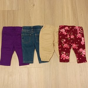 Baby girls pants bundle 3 months
